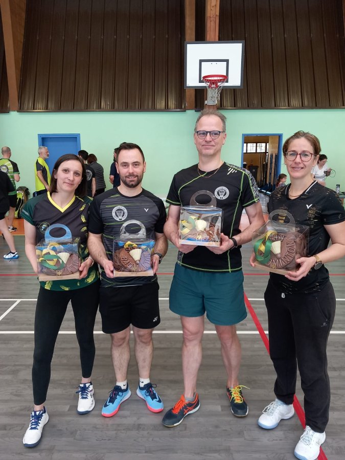 Tournoi de Pâques SCGT Badminton - vainqueurs 2026